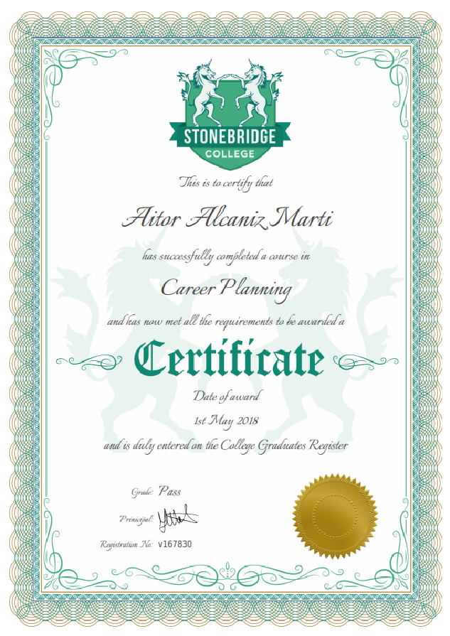 Career Planning Certificate